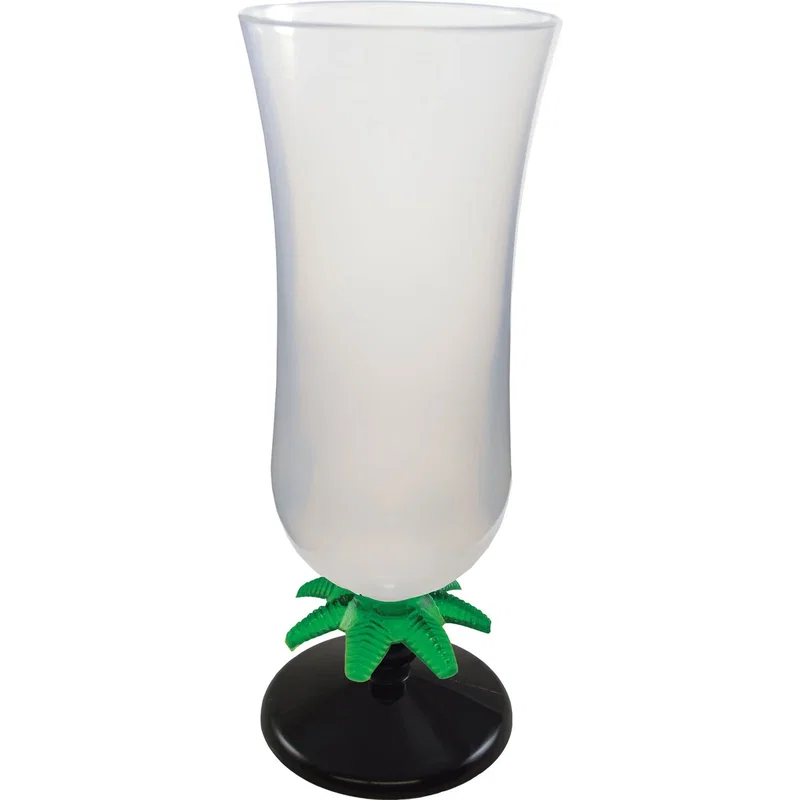 15 oz. Palm Tree Plastic Hurricane Glass — view 8