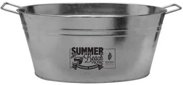 Customized 15 Qt Galvanized Metal Tub — view 4