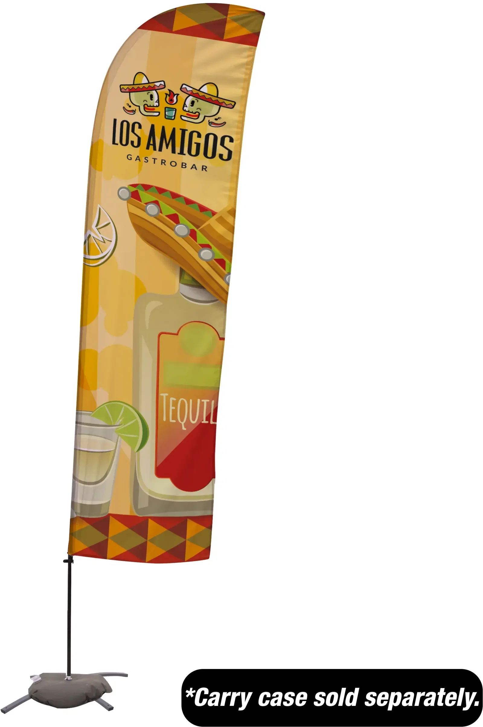 15' Value Blade Sail Sign Kit (Single-Sided with Cross Base) — view 3