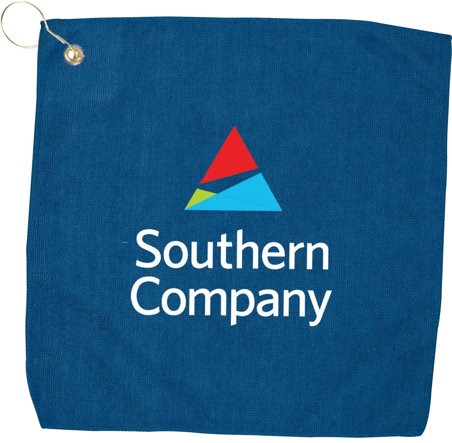 Branded Microfiber Golf Towel with Grommet - 15" x 15" — view 2