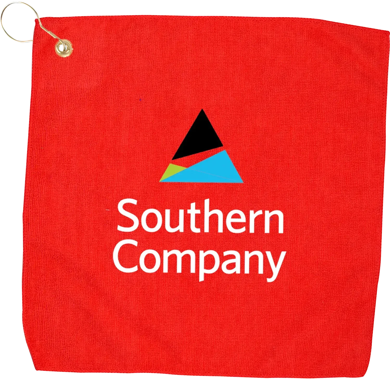 Branded Microfiber Golf Towel with Grommet - 15" x 15" — view 3