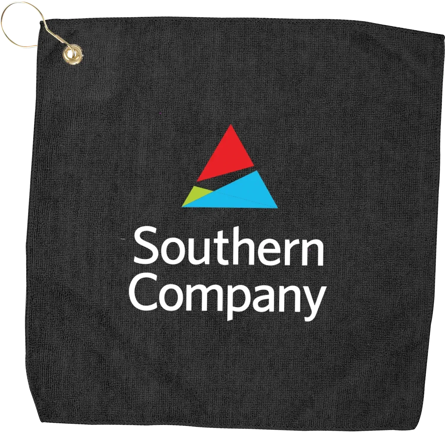 Branded Microfiber Golf Towel with Grommet - 15" x 15" — view 4