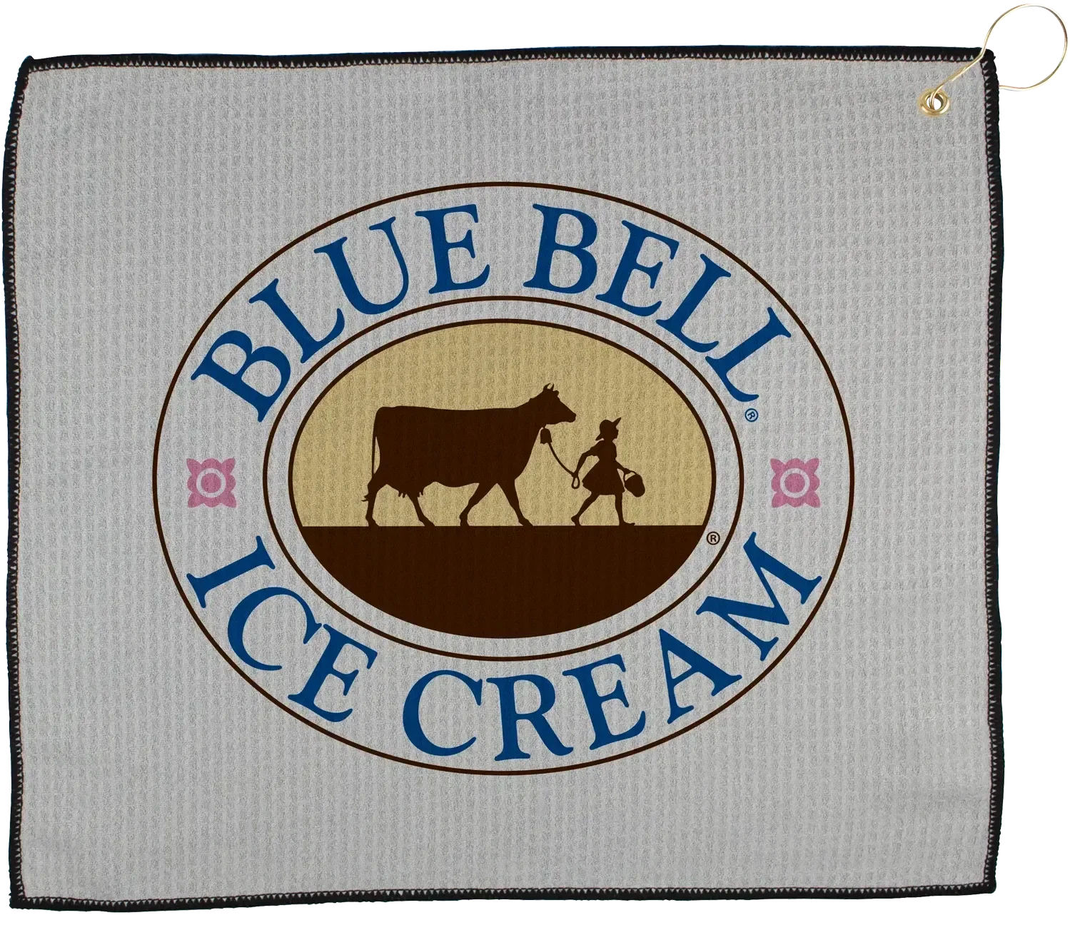 Custom Golf Towel - 15" X 18" Waffle with Grommet and Hook — view 2