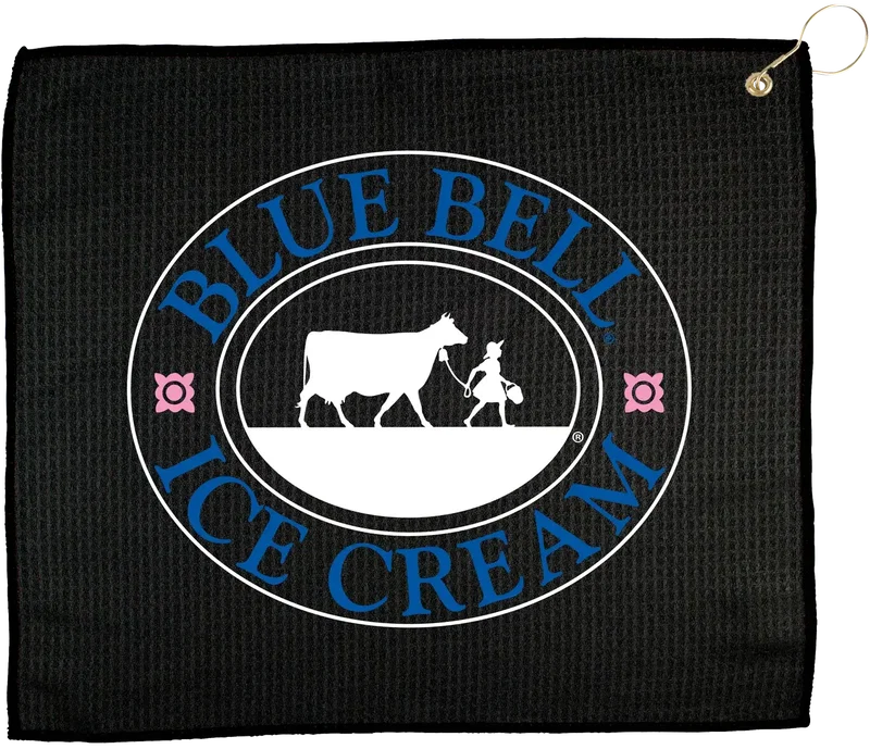 Custom Golf Towel - 15" X 18" Waffle with Grommet and Hook — view 3
