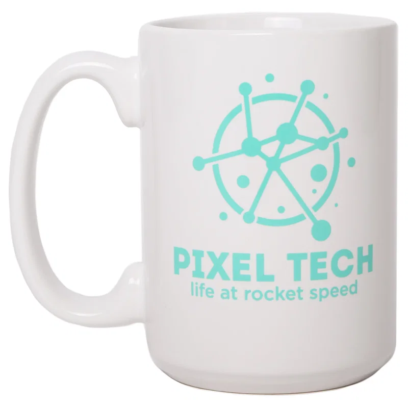 15oz Ceramic Mug: White