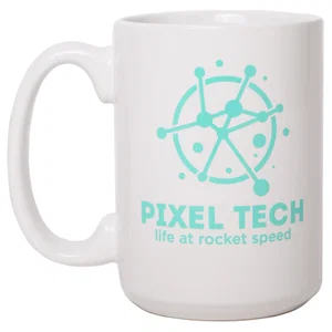 15oz Ceramic Mug: White