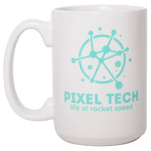 15oz Ceramic Mug: White