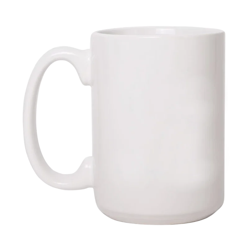 15oz Ceramic Mug: White — view 3