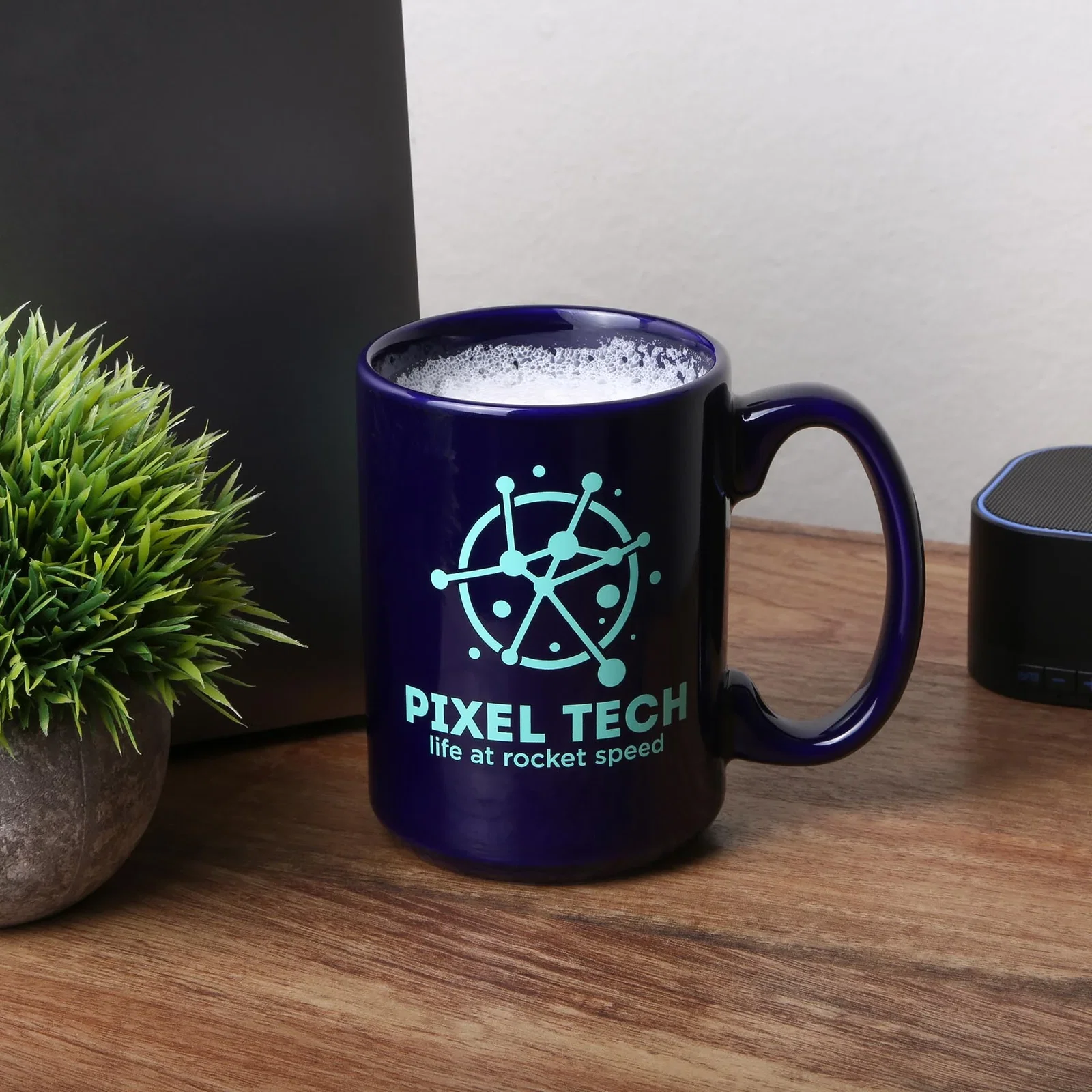 15oz Ceramic Mug: Cobalt — view 2