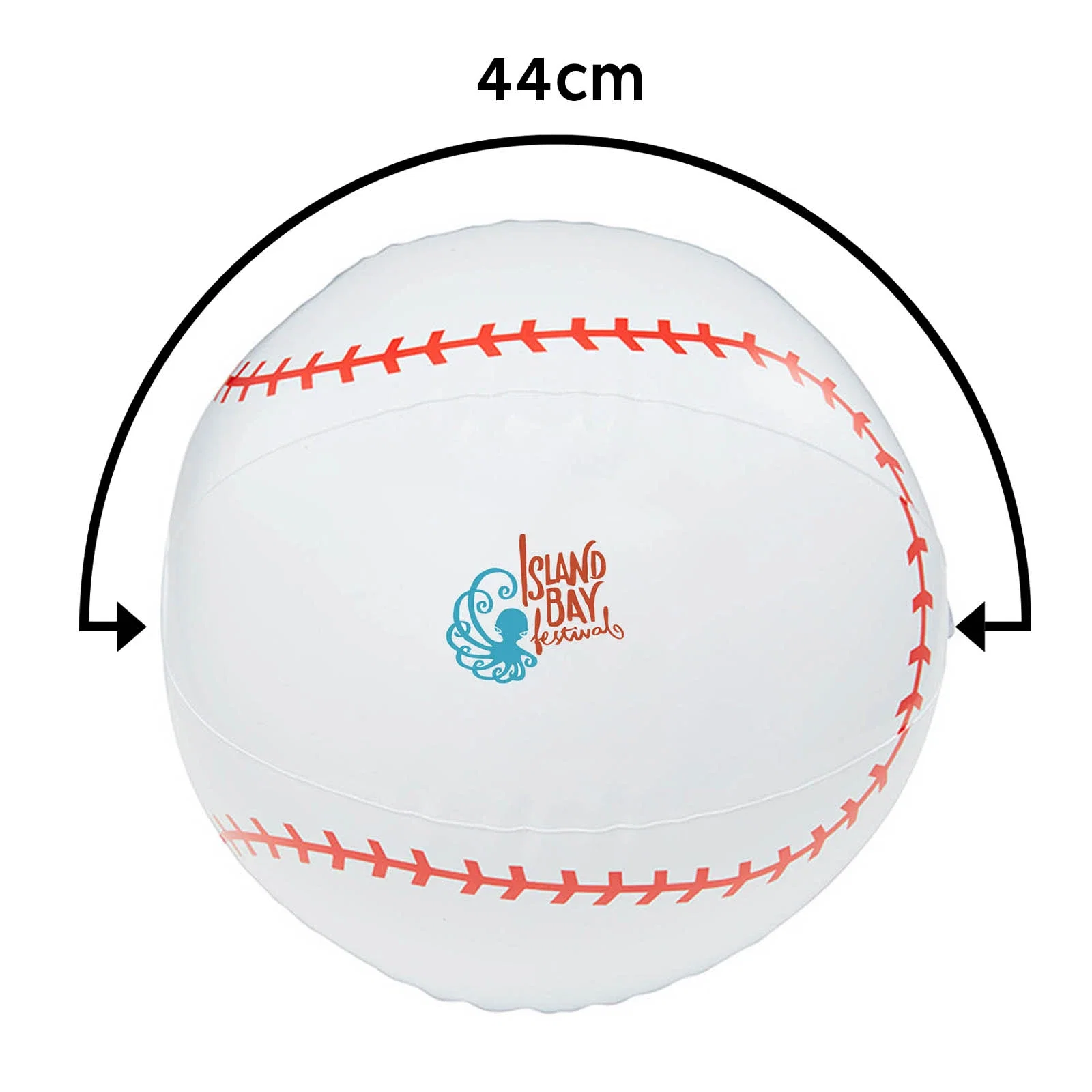 16" Baseball Inflatable Beach Ball — view 2