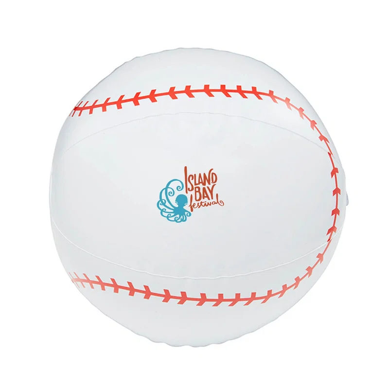 16" Baseball Inflatable Beach Ball — view 1