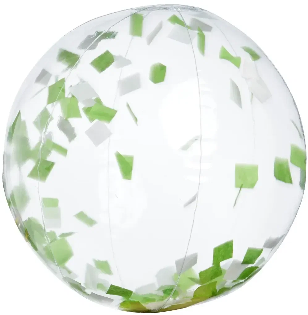 Green & White Confetti Beach Ball - 16" — view 2