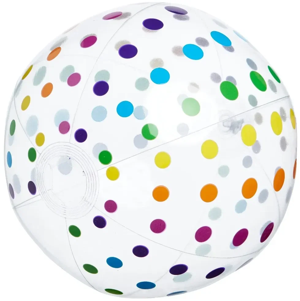 Custom Printed Polka Dot Beach Ball - 16" — view 2