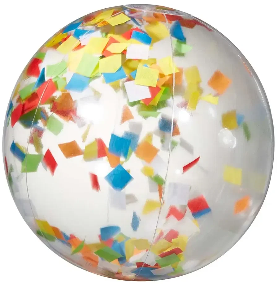Multi Color Confetti Beach Ball - 16" — view 2