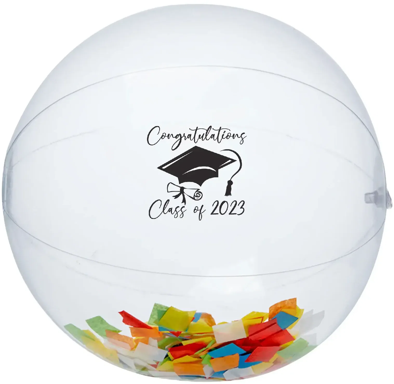 Multi Color Confetti Beach Ball - 16" — view 4
