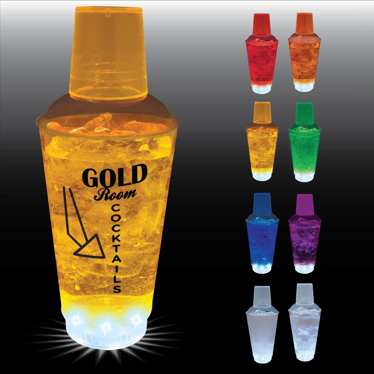 16 oz. 3 Piece Plastic Cocktail Shaker — view 3