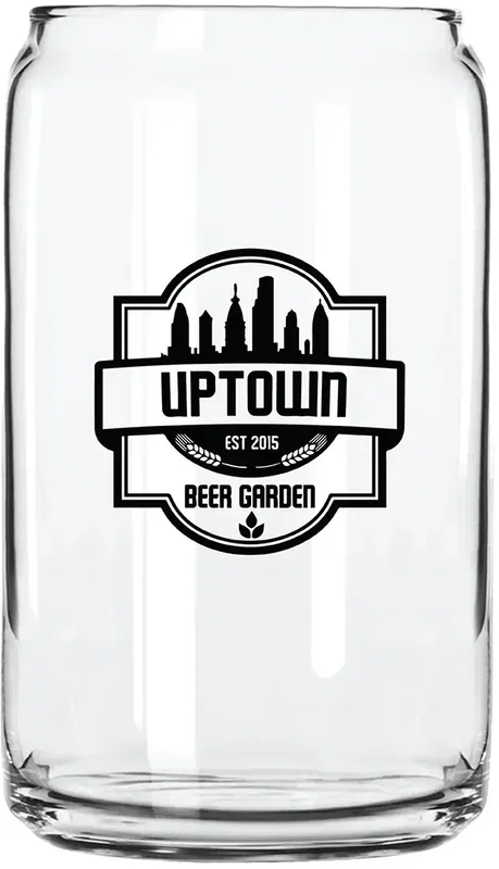 16 oz. Beer Can Glass