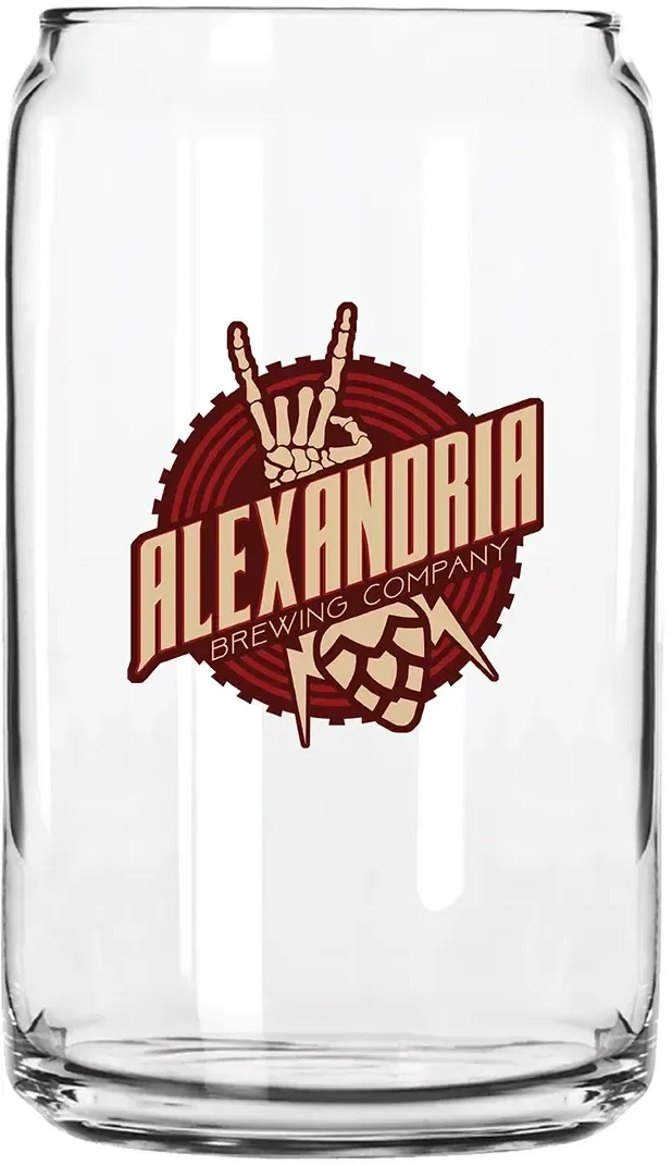 16 oz. Beer Can Glass  — view 2
