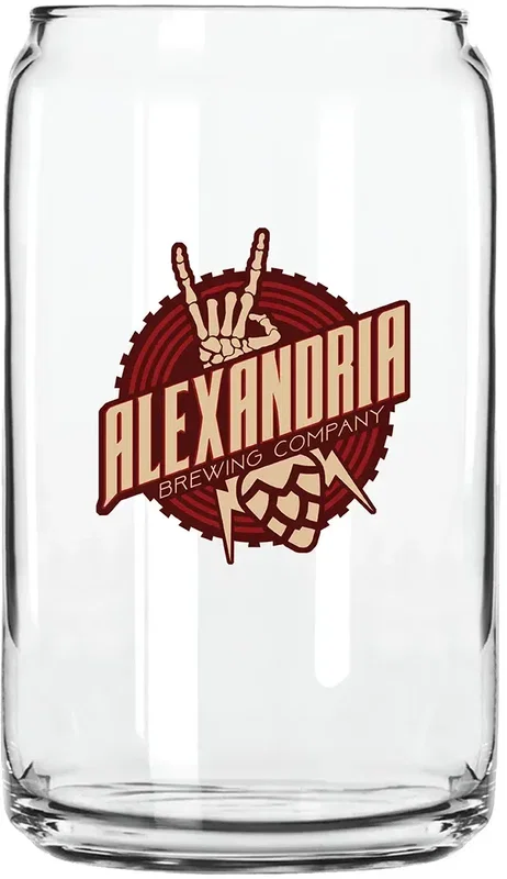 16 oz. Beer Can Glass  — view 2