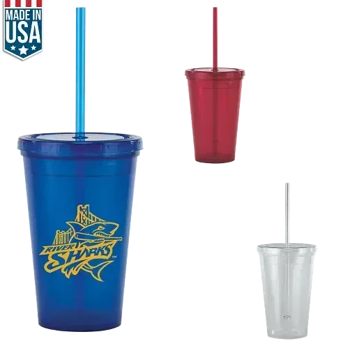 Personalized Bolero Tumbler With Straw - 16oz