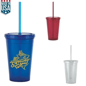 Personalized Bolero Tumbler With Straw - 16oz