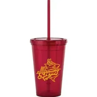Personalized Bolero Tumbler With Straw - 16oz — view 4
