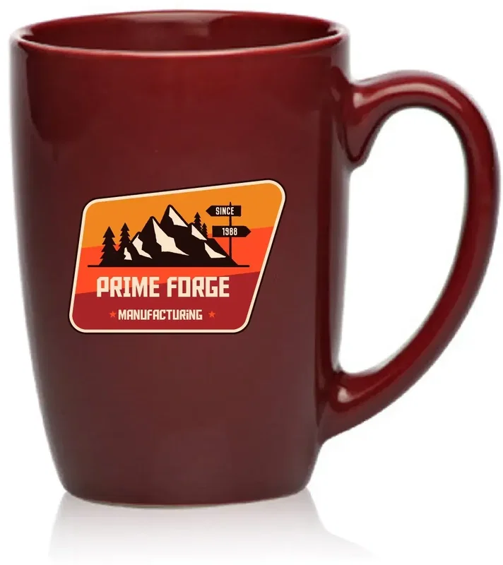 16 oz. Classic Mocha Ceramic Mug w/ Full Color Imprint — view 2