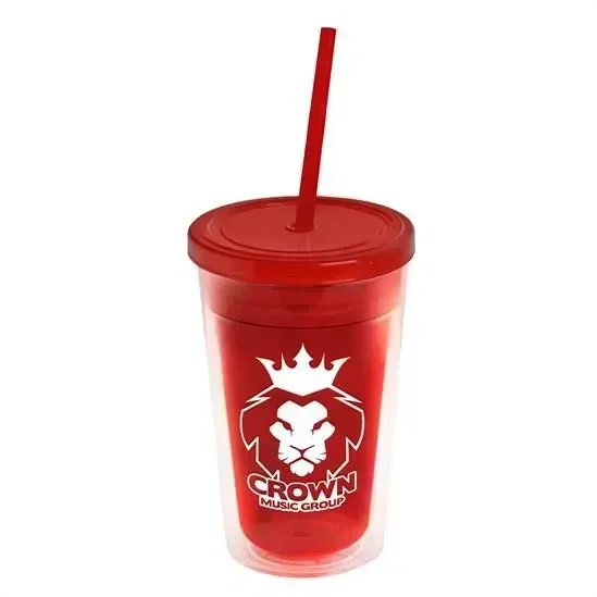 Transparent Tumbler with Straw Lid (16 oz.) — view 4