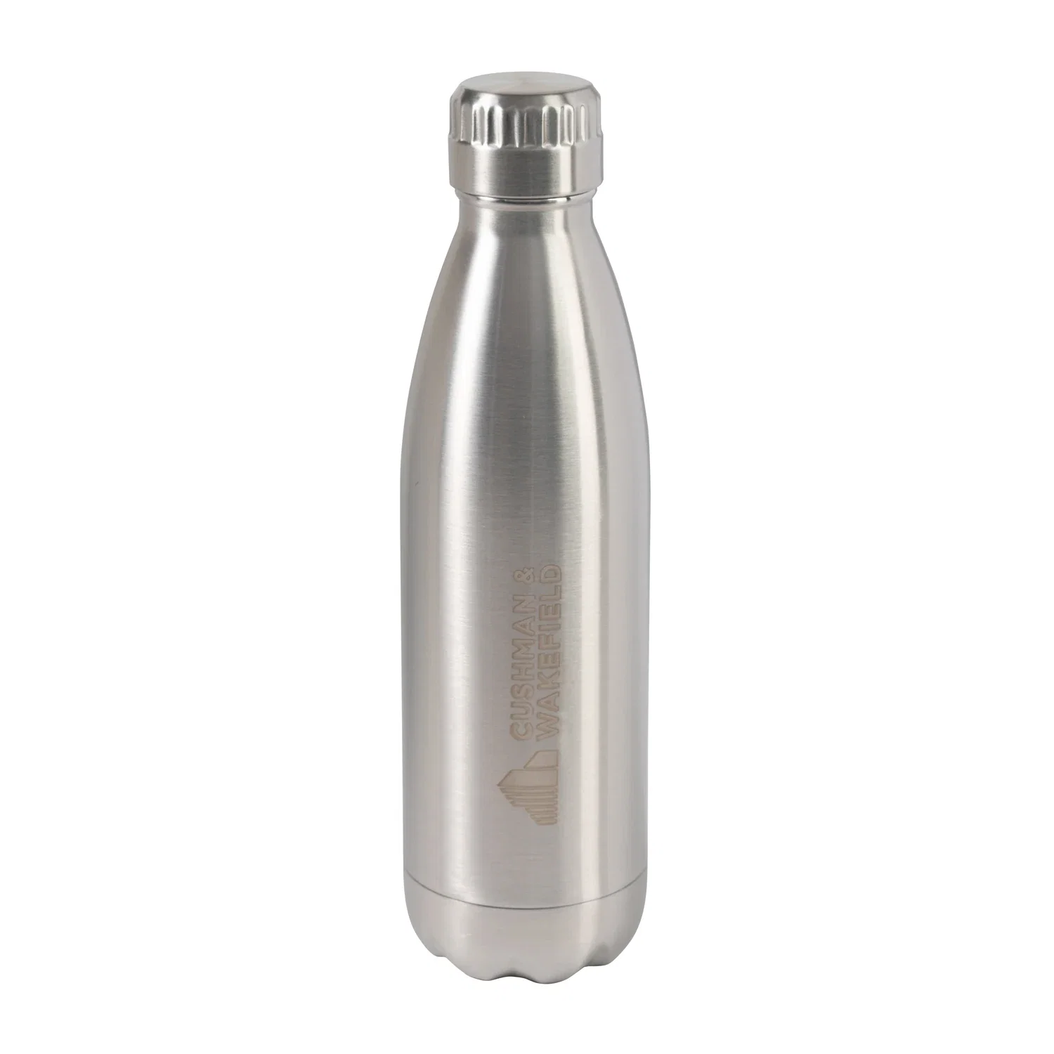 Double Wall Vacuum Bottle - 16 oz — Silver