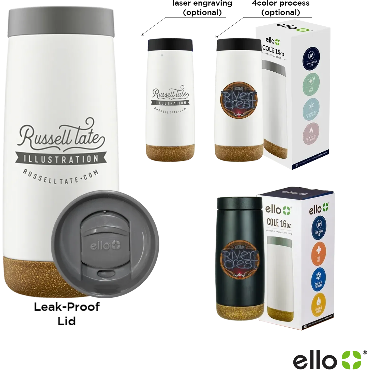 Customized Vacuum Tumbler - 16 oz — view 2