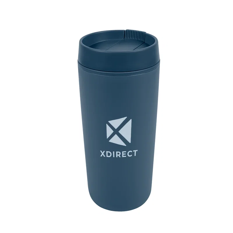 Straight-on studio shot of the 16 oz tumbler.