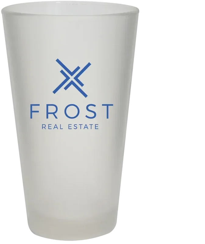 16 oz. Frosted Pint Glass - USA