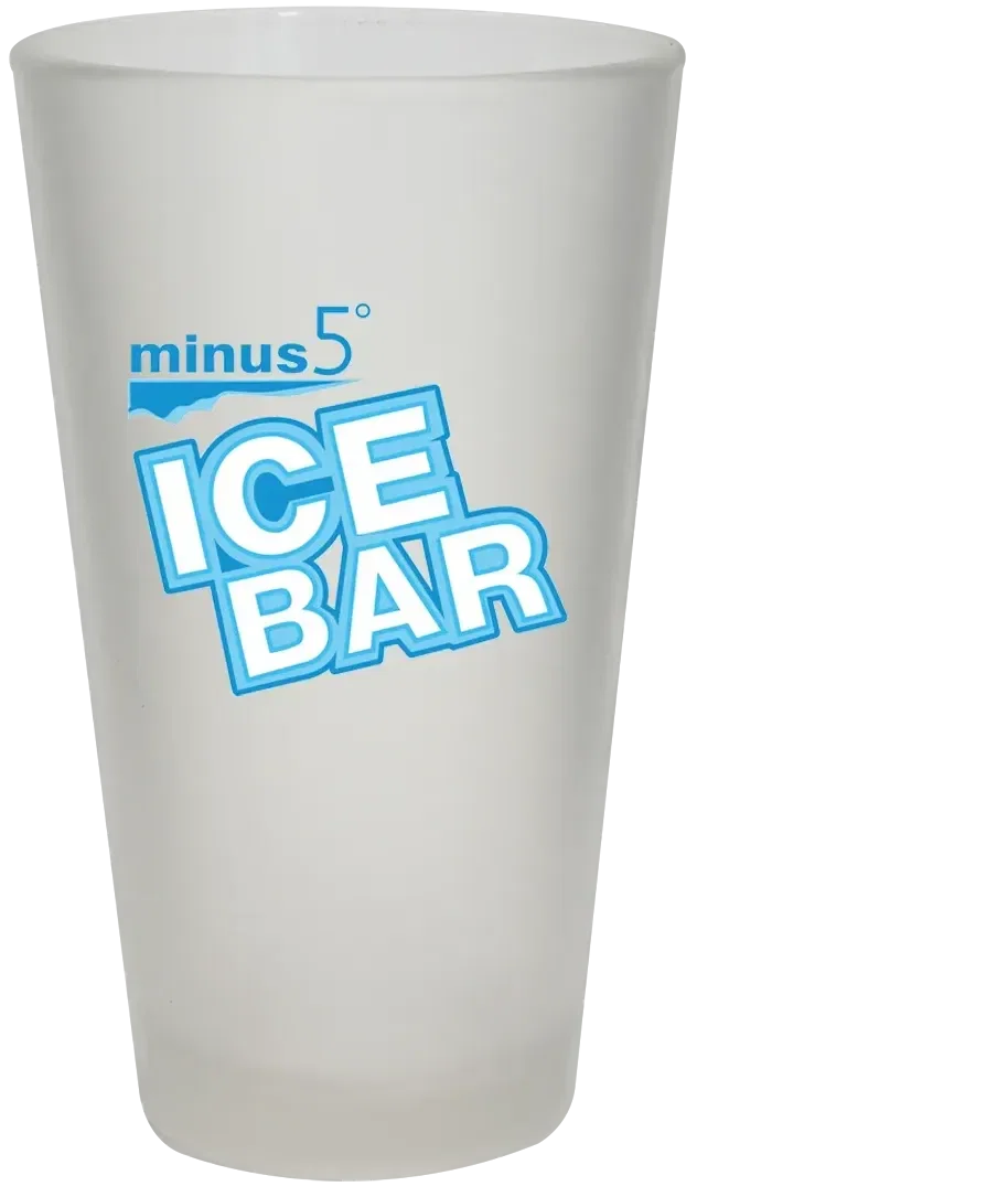 16 oz. Frosted Pint Glass - USA — view 2