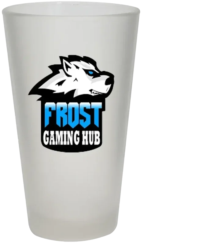 16 oz. Frosted Pint Glass - USA — view 3