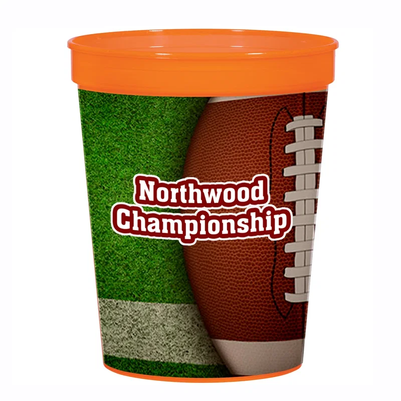 Studio shot of the cup with the print centered