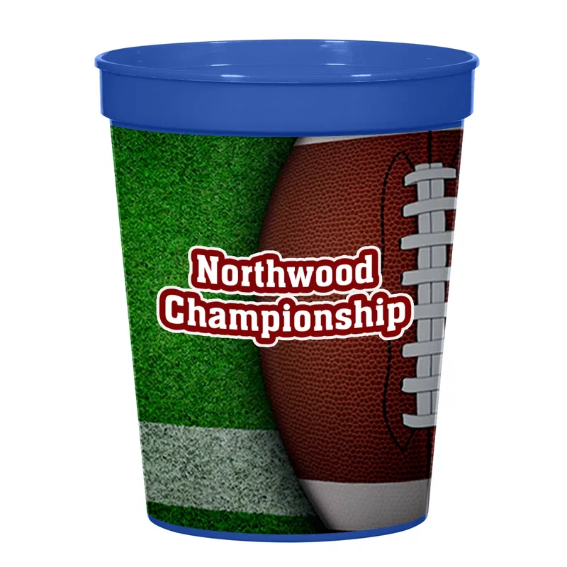 Vertical view emphasizing the height of the drink cup