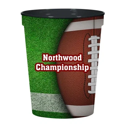 Two sizes of the cup lined up for comparison