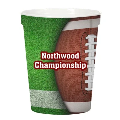 Empty cup ready for a cold beverage