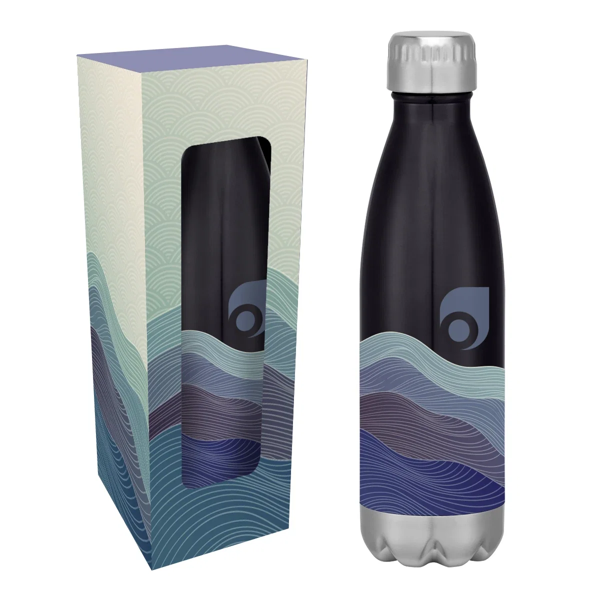 16 Oz. Full Color Swiggy Stainless Steel Bottle With Custom Window Box — view 2