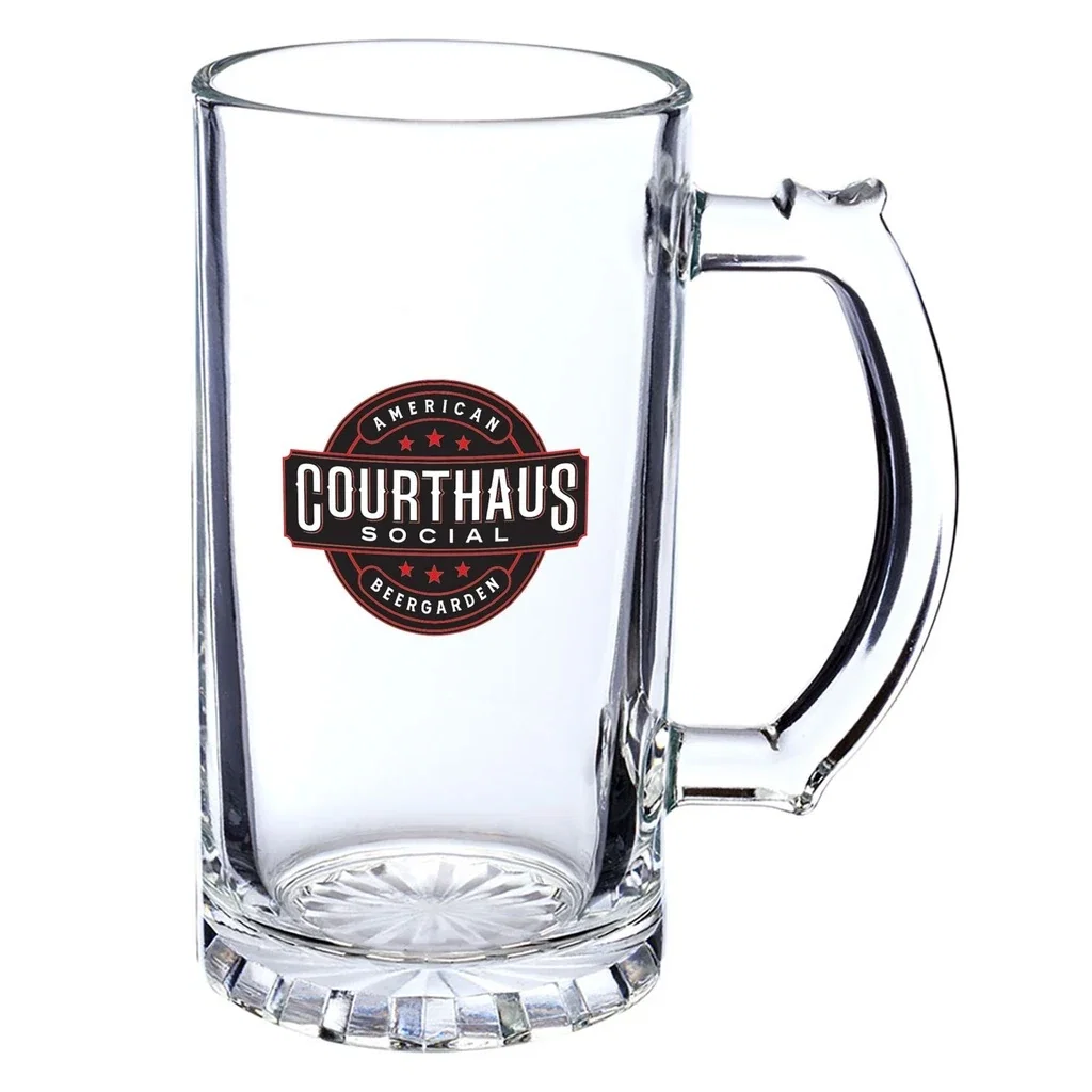 16 oz. Glass Pint Beer Steins — Clear — view 2