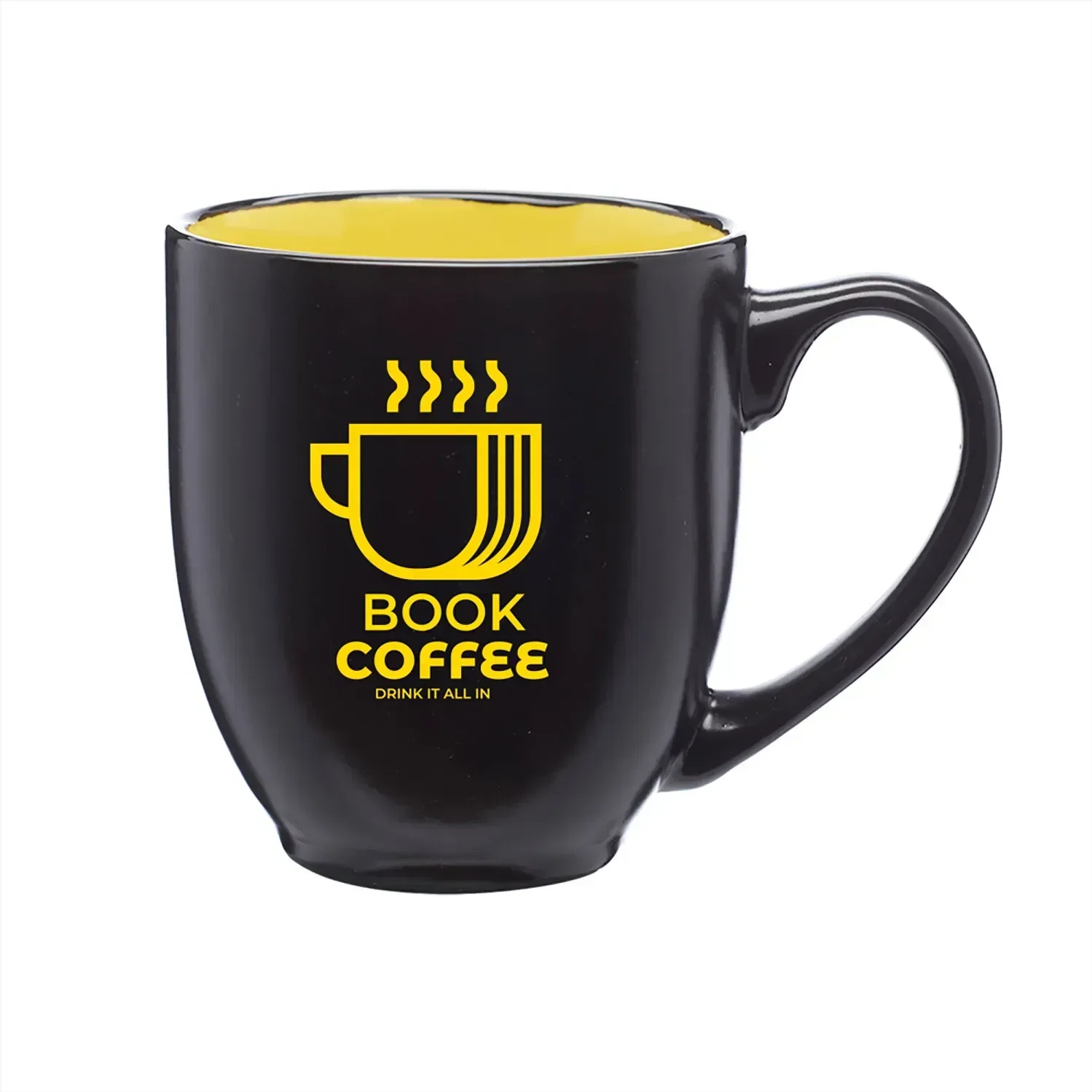 Custom Branded 16 oz. Hidden Hue Ceramic Bistro Mug — view 2