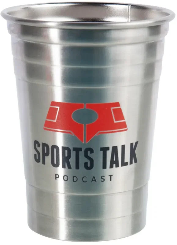 Personalized Stainless Steel Beer Cups - 16 oz. — view 3