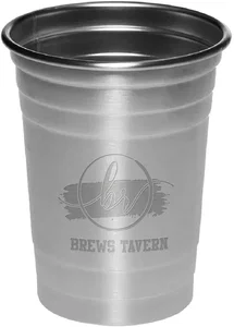 16 oz. HOP Stainless Steel Beer Cups w/  Laser Engraving
