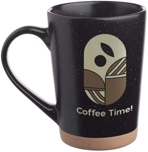 Personalized Java Speckled Clay Ceramic Mugs - 16 oz. (2 Color Imprint)