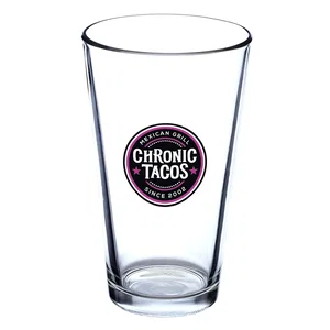 Libbey® Pint Glasses, 16 oz. Thick-Wall Glass, Full-Color Imprint