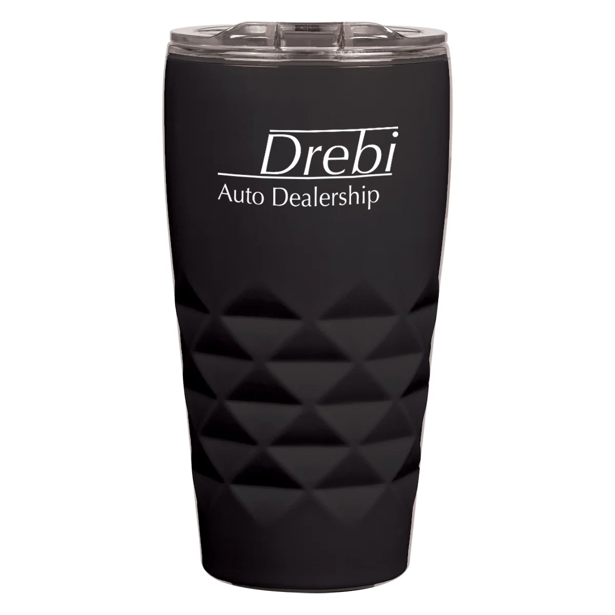 Blue version of the sixteen ounce tumbler