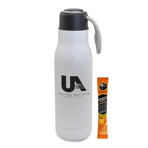 16 Oz Matte Bottle W/ Bungee Lid And Energy Mix — view 3