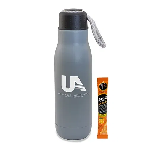16 Oz Matte Bottle W/ Bungee Lid And Energy Mix — view 4