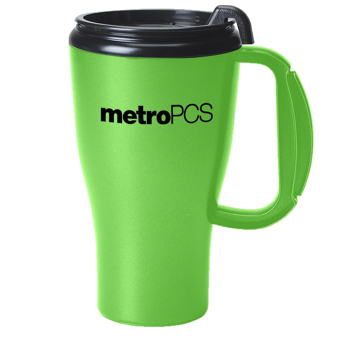 Lid removed and set beside the open tumbler