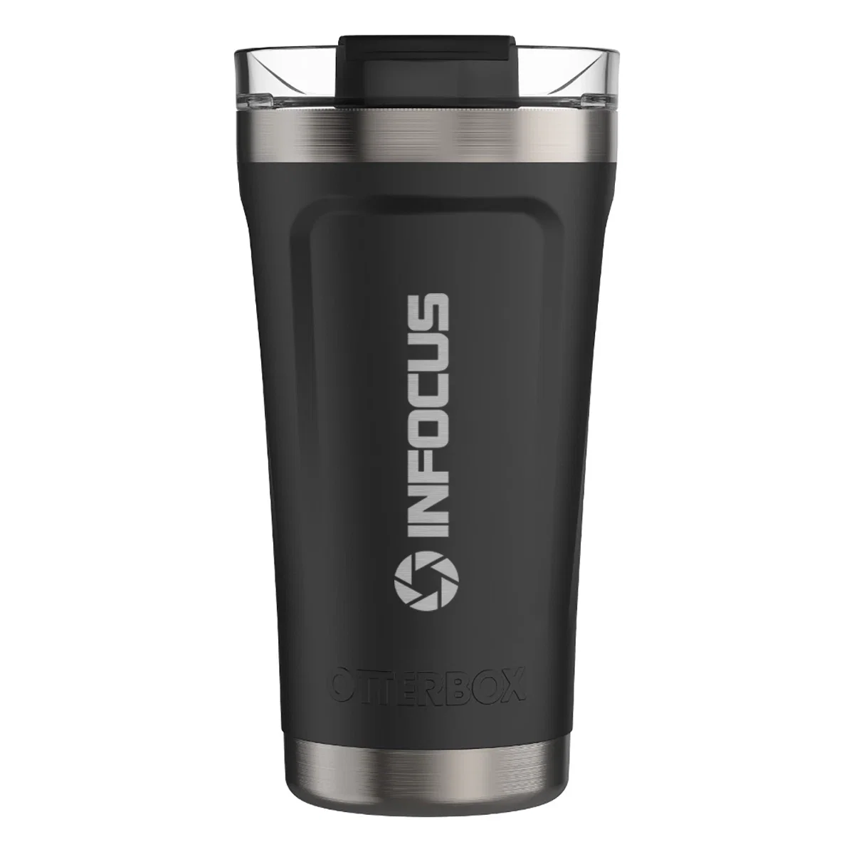 Lid seated on top of the insulated cup